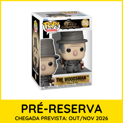Figura de vinil The Woodsman da coleção POP! Animation dentro da embalagem