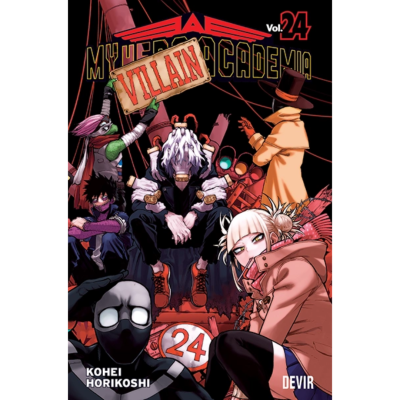 Capa do livro My Hero Academia Villain vol. 24 com vários personagens e título em destaque
