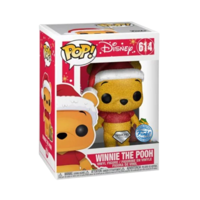 Figura de vinil Funko Pop! Winnie the Pooh com gorro e camisola de Natal na caixa