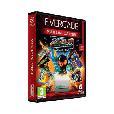 Caixa de jogo Evercade Gremlin Collection 1 com 6 jogos incluídos