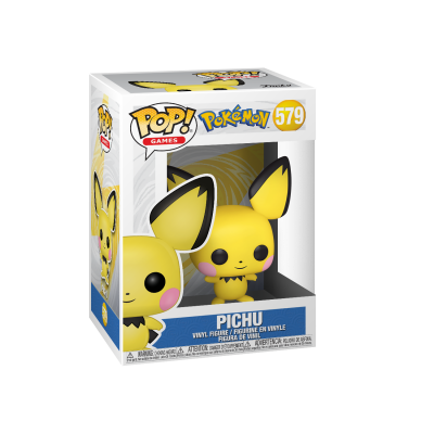 Figura Funko Pop! Pichu Pokémon número 579 em caixa