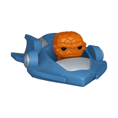 Figura colecionável Funko Pop The Thing no veículo azul