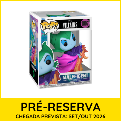 Figura Funko Pop! Vinyl de Maleficent da coleção Disney Villains na sua caixa