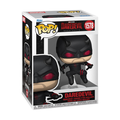 Boneco Funko Pop Daredevil Born Again na embalagem