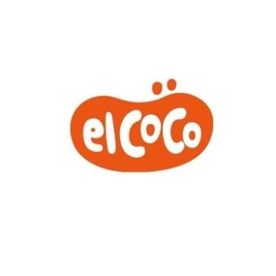 Logótipo da marca el CoCo em forma oval laranja
