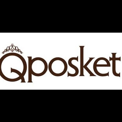 Logótipo Qposket em castanho com coroa na letra Q