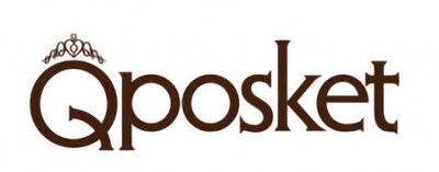 Logótipo Qposket com decoração em forma de coroa sobre a letra Q