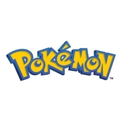 Logótipo Pokémon amarelo com contorno azul