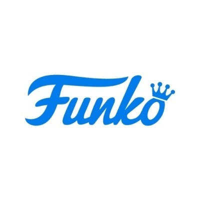 Logótipo azul da Funko com uma coroa estilizada