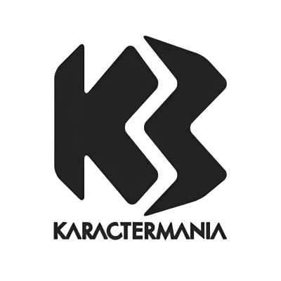Logotipo preto com letras e formas geométricas