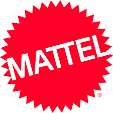 Logótipo da Mattel vermelho com texto branco