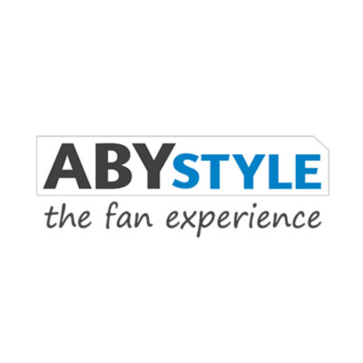 Logotipo da marca ABYSTYLE com texto the fan experience