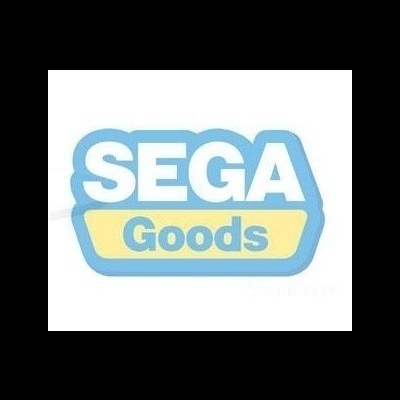 Logótipo SEGA Goods em azul, branco e amarelo