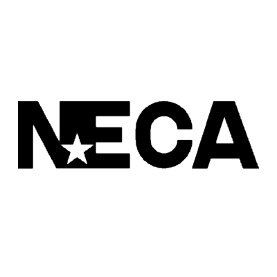 Logótipo NECA em preto com estrela branca na letra N