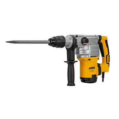 Martelo demolidor elétrico VITO amarelo e preto com lâmina metálica longa