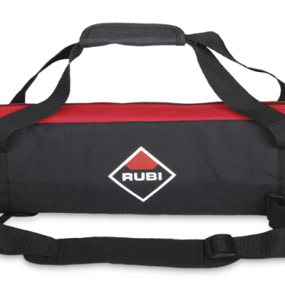 Bolsa de transporte preta e vermelha da RUBI com alças preta