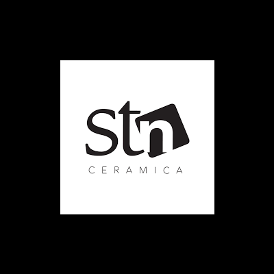 Logótipo da marca stn CERAMICA em preto e branco