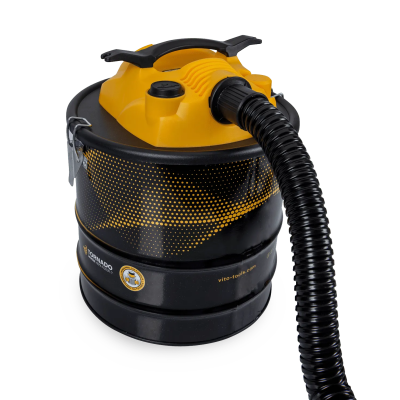 aspirador VITO-TOOL preto e amarelo com mangueira flexível