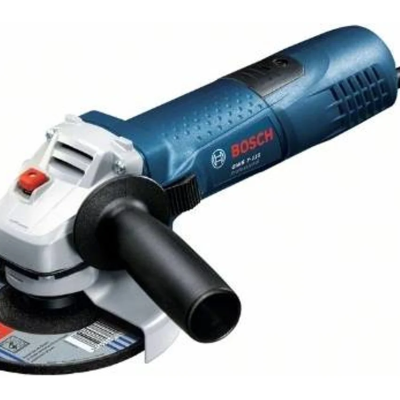 Esmerilhadora elétrica Bosch azul e cinza com disco de corte e cabo preto