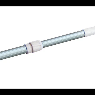 Cabo telescópico metálico com pega branca e anel ajustável