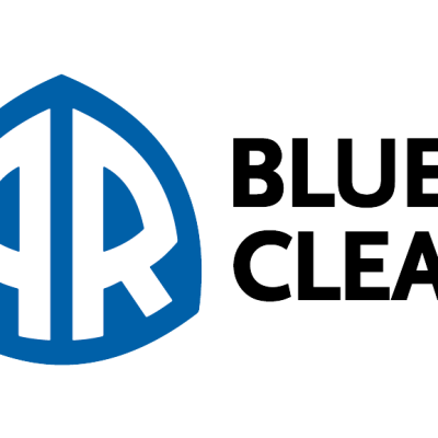 Logótipo AR Blue Clean com texto