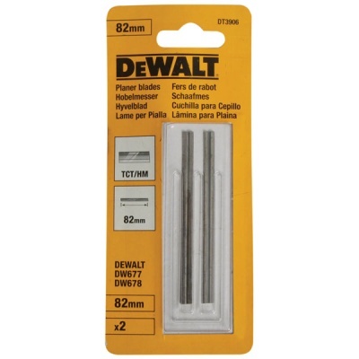 Lâminas para plaina DEWALT 82mm embalagem amarelo preto duas lâminas