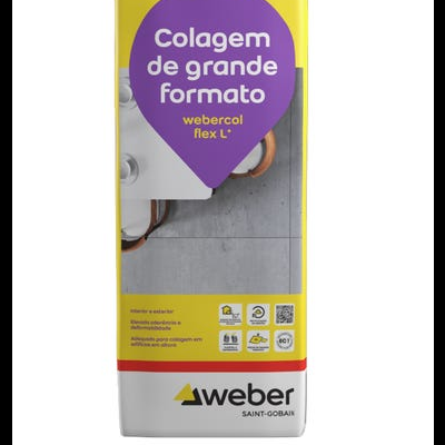 Saco de cimento Weber colagem grande formato