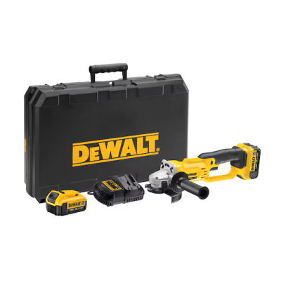 Conjunto DEWALT com mala, esmerilhadora, baterias e carregador