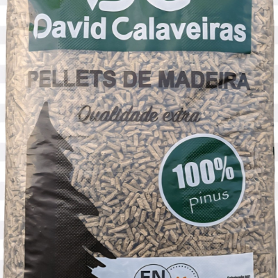 Saco de pellets de madeira David Calaveiras com selo EN plus A1