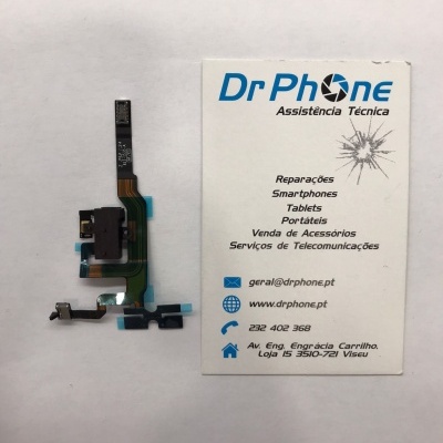 Peça eletrónica e cartão de visita da Dr Phone para assistência técnica