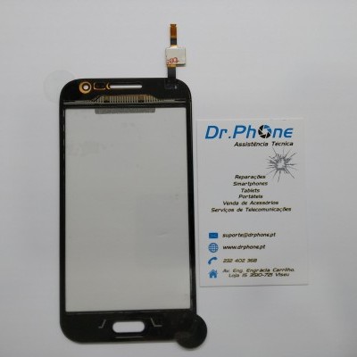 Ecrã tátil para smartphone preto com cartão de visita da Dr.Phone