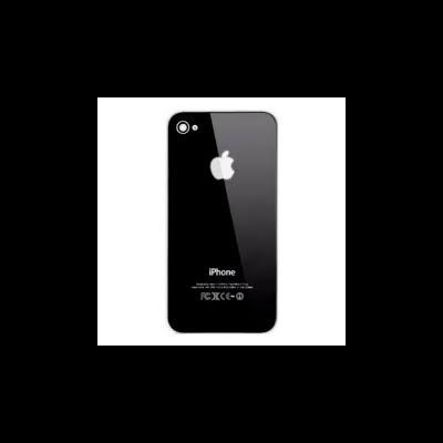 Telefone iPhone preto com parte traseira brilhante e logótipo da Apple