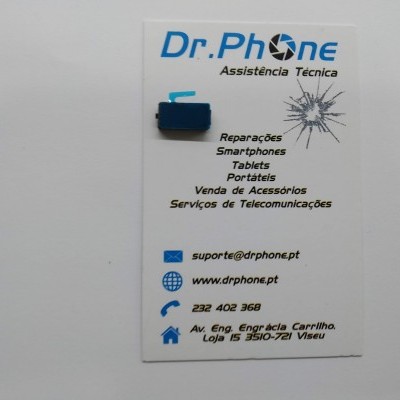 Cartão de visita da Dr. Phone Assistência Técnica com contacto e serviços