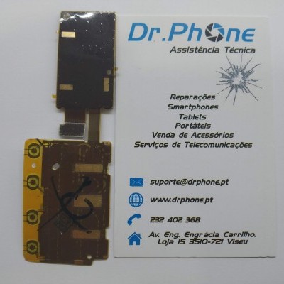 componentes eletrónicos sobre cartão de visita Dr.Phone