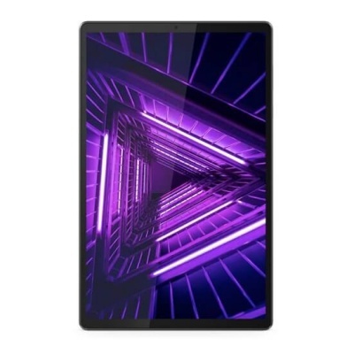 Tablet com ecrã grande exibindo padrão triangular iluminado