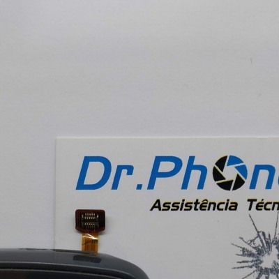 Ecrã táctil preto com placa flexível e cartão de assistência técnica Dr.Phone
