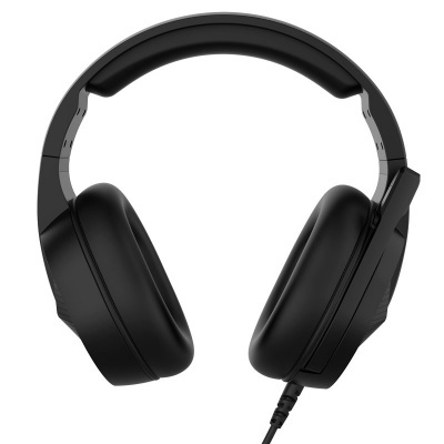 Headphones over-ear pretos com cabo