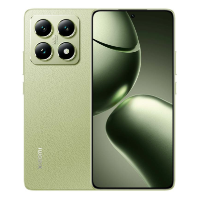 Smartphone Xiaomi verde com quatro câmaras traseiras e ecrã verde