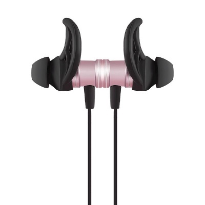 Ausculadores intra-auriculares preto e rosa