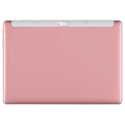 Tablet com capa rosa e câmara atrás