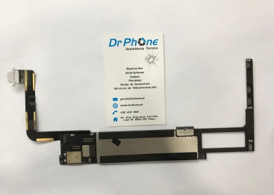 Placa eletrónica para smartphone com cartão de assistência técnica Dr Phone
