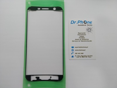 Moldura preta para ecrã de smartphone e cartão de visita da Dr.Phone