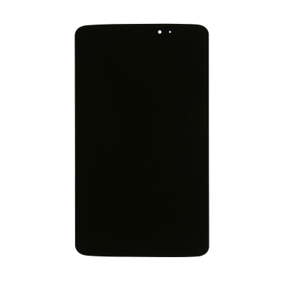 Ecrã preto de dispositivo móvel com orifícios na parte superior