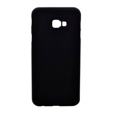 Capa protetora preta para smartphone com aberturas para a câmara