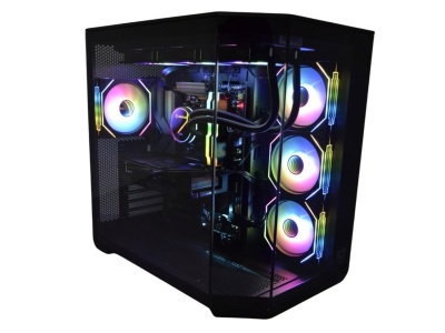 Computador desktop com ventoinhas RGB iluminadas
