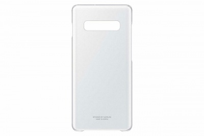 Capa de smartphone branca translúcida com abertura para câmara