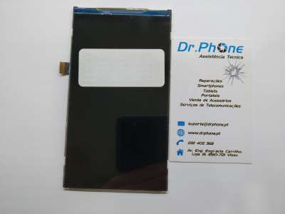 Ecrã LCD para smartphone com cartão de visita da Dr.Phone à direita