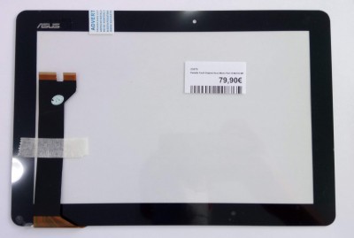 Ecrã tátil preto para tablet Asus com etiqueta de preço