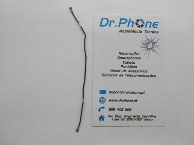 Cabo flexível preto com cartão de visita da Dr.Phone