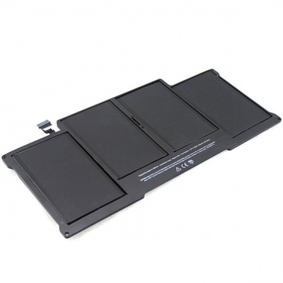 Bateria preta de laptop com quatro células e conector na extremidade esquerda